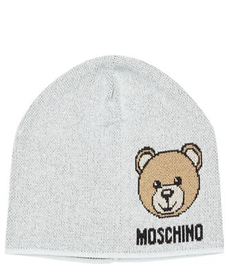 Moschino beanie women teddy bear 65214M2346001 Grey cap hat beret