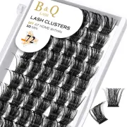 Lash Clusters D Curl 16 Mm DIY Eyelash Extensions 72 Clusters Lashes C D Curl LA