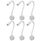6PCS 3W Bookcase Lights Minimalist Table Lamp Gooseneck Reading3738