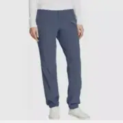 NEW Eddie Bauer Womens 6 Fleece-Lined Pants Blue Polyester Spandex Blend