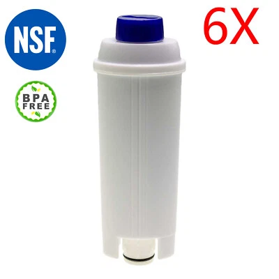 6 x Filter Cartridge For Delonghi Magnifica S Automatic Coffee Machine ECAM22110