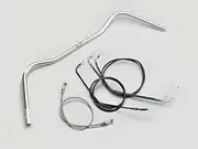 H718-075C Wide Low Old Type 2 Handle Set, Chrome Plated (07-13 FI Cars)