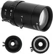 Zoom Camera Lens, 1.3MP Zoom CCTV Lens CS Mount Manual Aperture 5‑100mm Aluminum Alloy Low Distortion High Compatibility HD Lens for Security Camera