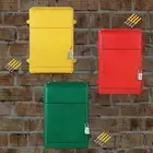 Wall Mounted Mailbox with Combination Lock Donation Box for Customer Center