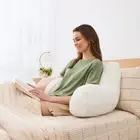 Back Rest Pillow – Supportive & Comfortable Cushion – White AU FREE SHIPPING
