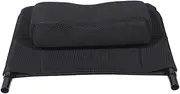 Black Back Cushion for Wheelchair Wheelchair Headrest Neck Support Backrest Wheelchair Cushion with Back Rest Wheelchair Back Carbon Steel Breathable Mesh Sponge