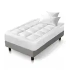 Mattress Topper Pillowtop Bamboo Single Giselle Bedding