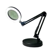 10X Magnifying Glass Desk Light Magnifier LED Lamp Reading Lamp With Base