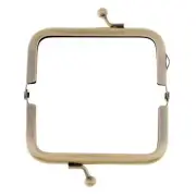 Metal Frame Rectangle Kiss Closure for DIY Purse Bag Purse