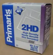 NEW 10 Pack Primaris 2HD High Density 3.5" Floppy Disk Diskettes 1.44MB