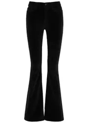 Frame Le High Flare Velvet Jeans - Black - 29 (W29 / UK12 / M) 29 (W29 / UK12 / M)