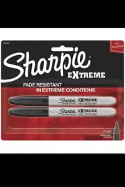 Sharpie Extreme Permanent Markers, 2-Pack, Black