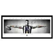 COLLINGWOOD MAGPIES DANE SWAN HAND SIGNED & FRAMED LARGE WINGS Limited Edition
