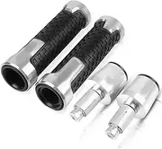 Handlebar Grips for BMW F650gs F 650gs F650 Gs Motorcycle 7/8" 22mm Aluminum Rubber Handlebar Grips Ends Handle Caps Hand Bar Plugs Handbar Grips