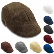 Mens Newsboy Gatsby Cap Ivy Hat Cabbie Golf Driving Flat Duckbill Beret BeanieX1