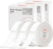 Label Tape of Model D11/D110/D101 Printer 3 Rolls 0.47"×1.57"/12×40Mm