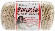 Bonnie Macrame Craft Cord 6mmX100yd Tan