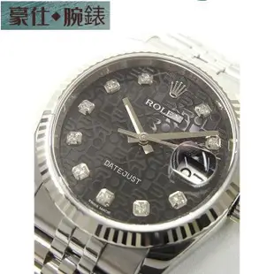 高端 ROLEX勞力士蠔式DATEJUST116234黑色紀念面盤鑽石時標36MM