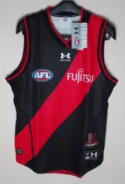 Authentic Under Armour Essendon Bombers Sleeveless Guernsey Medium BNWT AFL