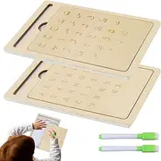 Kids Russian/Arabic ArabicWriting Board - Preschool Learning Letter Writing Board,Interactive Learning Tracing Pad Kids Drawing Toy for Childrens Day Thanksgiving Birthday