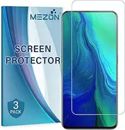 [3 Pack] MEZON Ultra Clear Screen Protector Film for OPPO Reno 5G (2019) – Case Friendly, Shock Absorption (OPPO Reno 5G, Clear)