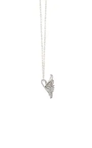 [Bernard James] Flora Pave Lily 18K White Gold Diamond Necklace