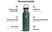 Hydro Flask Stainless Steel Water Bottle with Flex Cap 18 oz (White) - NEW