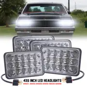 4PCS 4x6" Inch LED Headlights Hi/Lo Sealed Beam fits Chevrolet Caprice 1977-1986