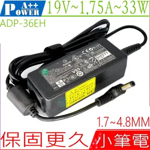 ASUS變壓器 12V,3A,36W -EEPC ADP-36EH C,R33030 900A,904HA,1002HA,R2E R2HV,S101,SV1-黑