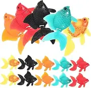 Milisten 20pcs Artificial Goldfish Toy - Realistic Fake Swimming Fish Figure for Aquarium Decoration - Plastic Floating Toys