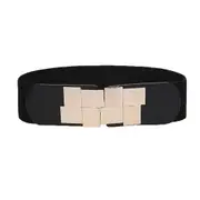 2PCS Belt Female Dress Waistband Women Fashion Vintage Wide Elastic Stretch Buckle Waist Belt Waistband Ceinture Femme Riem#A