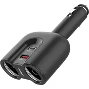 MBEAT MBCHGRC28 Dual Port USB-C Car Charger Cig Splitter Pd Qc Quick Charge 3.0 & USB-C Pd Fast