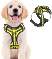 No Pull Dog Harness, Handmade Adjustable Pet Reflective Oxford Soft Vest Harness