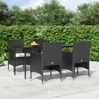 5 Piece Garden Dining Set with Cushions Outdoor Furniture Patio Table Chai 56616