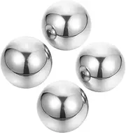 ERINGOGO 2 Pairs Stainless Steel Baoding Balls Hand Exercise Balls for Strength Back Massage Tool Reflexology Portable Hand Therapy Tool