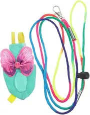 GREENADSCAPE 1 Set Parrot Flight Suit with Leash Comfortable and Durable Bird Diaper for Parakeets Cockatiels and Similar Sized Birds Easy to Wear and Fashionable