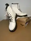 New NIB Womens Dr. Martens 1460 White Smooth Leather Combat Boots Size 9
