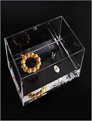 Acrylic Props Shooting Tray, Acrylic Tray for Photo Studio Tabletop Shooting Props Cosmetics Storage Coffee Tray 5mm Thick Multiple Sizes(30x30x5cm/11.8x11.8x1.96in)