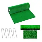 Artificial Grass Turf High Density Grass Mat With Drainage (turf + Steel Rivet)