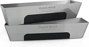 Clear Style Stainless Steel Mud Pan 14" 2 Pack (2)
