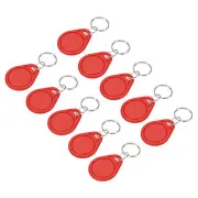 20Pcs RFID Key Fobs UID 13.56MHz Rewritable Proximity IC Smart Token Tag Red