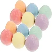 Gadpiparty 12pcs Colored Egg Shaped Sidewalk Chalk Set for Washable Jumbo Chalk for Outdoor Drawing Creative Graffiti and Fun Art Activities Vibrant and Unique Shapes for Endless Imagination
