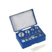 17 Pcs Calibration Weights Set, 10mg 100g Grams Weights Calibration, Precision Stainless Steel Calibration Weight Kit