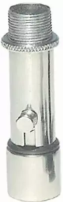 WindTech QC-2, Chrome Microphone Stand Quick Disconnect ~ 5/8"-27 Threaded