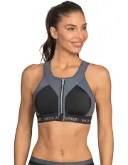 [Shock Absorber] Infinity Front Close Power Bra in Gray