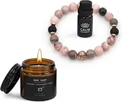 DAMCONME Gifts for Women,Scented Oil Diffusers,Aromatherapy Relaxation，Healing Crystal Bracelet,Chakra Beaded Aromatherapy Bracelet with Scented Candles