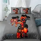 Machine Deadpool Queen/Single/King/Double Bed Quilt/Doona/Duvet Cover Set Linen