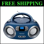 Portable CD Boombox with Bluetooth & FM Radio – Blue Jay - Compact & Stylish