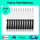 Reanea Steak Knives Set of 12, Stainless Steel Steak Knife Set, Serrated Stea...
