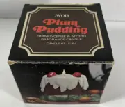 Avon Plum Pudding Frankincense & Myrrh Fragrance Candle Vintage With Box
